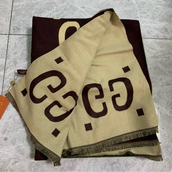 Multicolor Check Print Long Flowy Cashmere Scarf - Picture 3 of 7